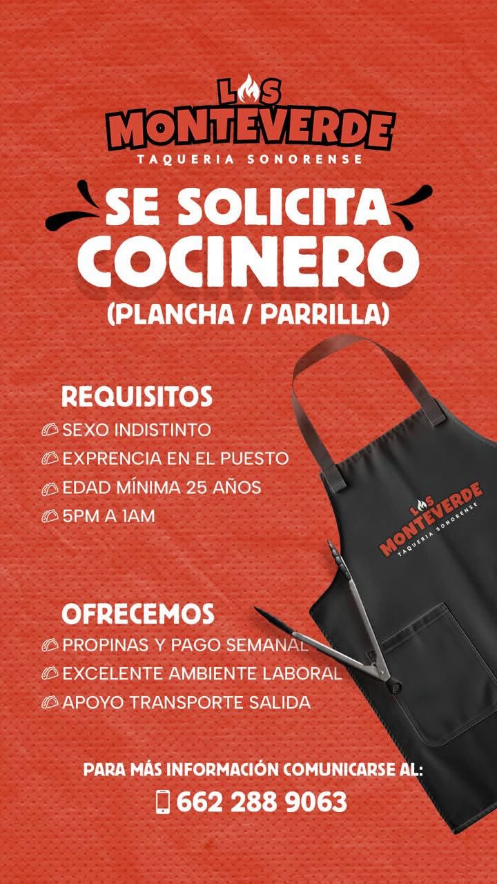 Cocinero (Plancha / Parrilla)