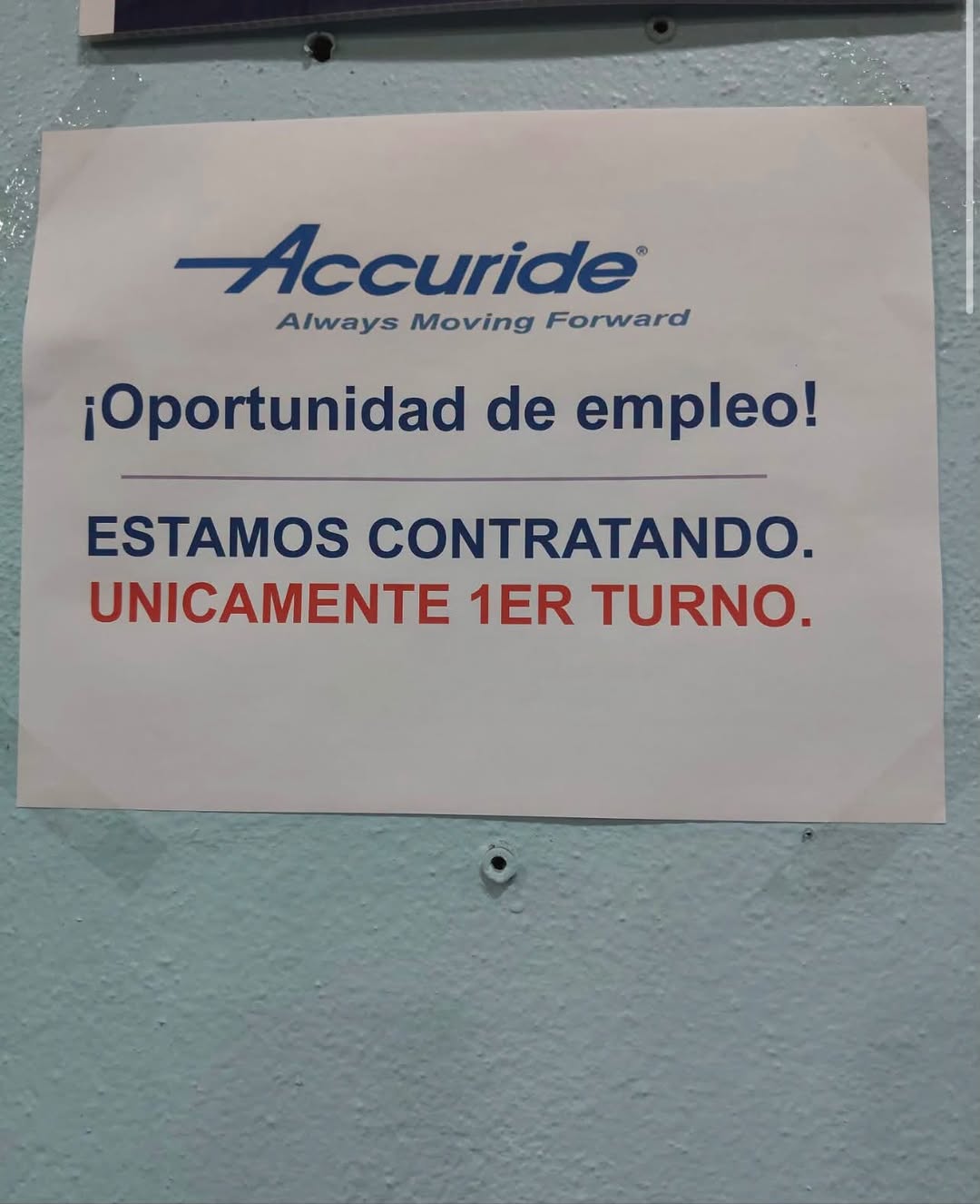 Vacante disponible