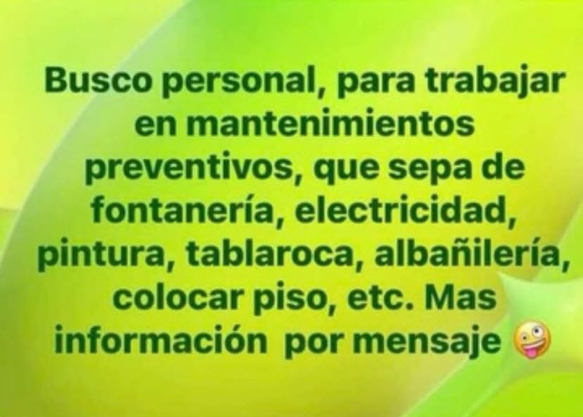 Personal de Mantenimiento
