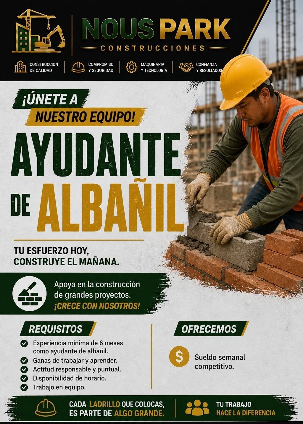 Ayudante de Albañil