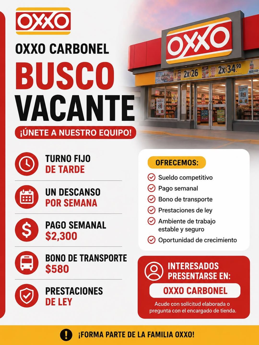 Vacante disponible