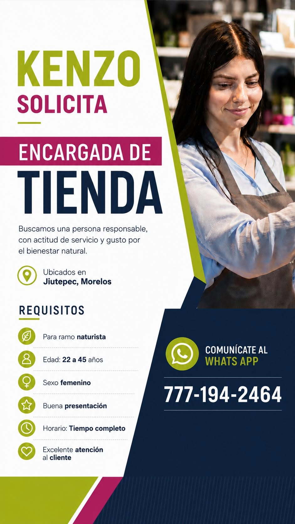 Encargada de Tienda