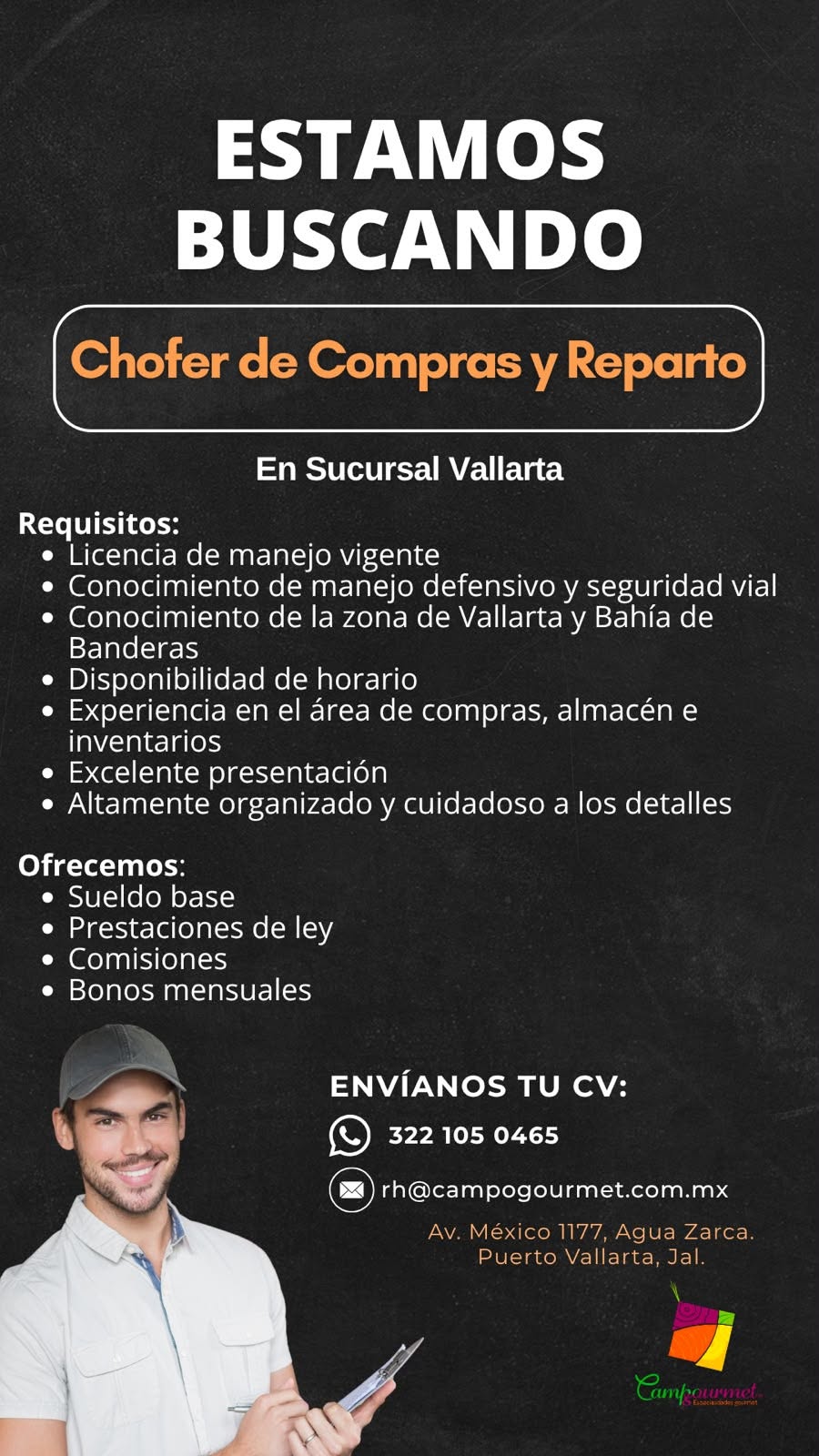 Chofer de Compras y Reparto