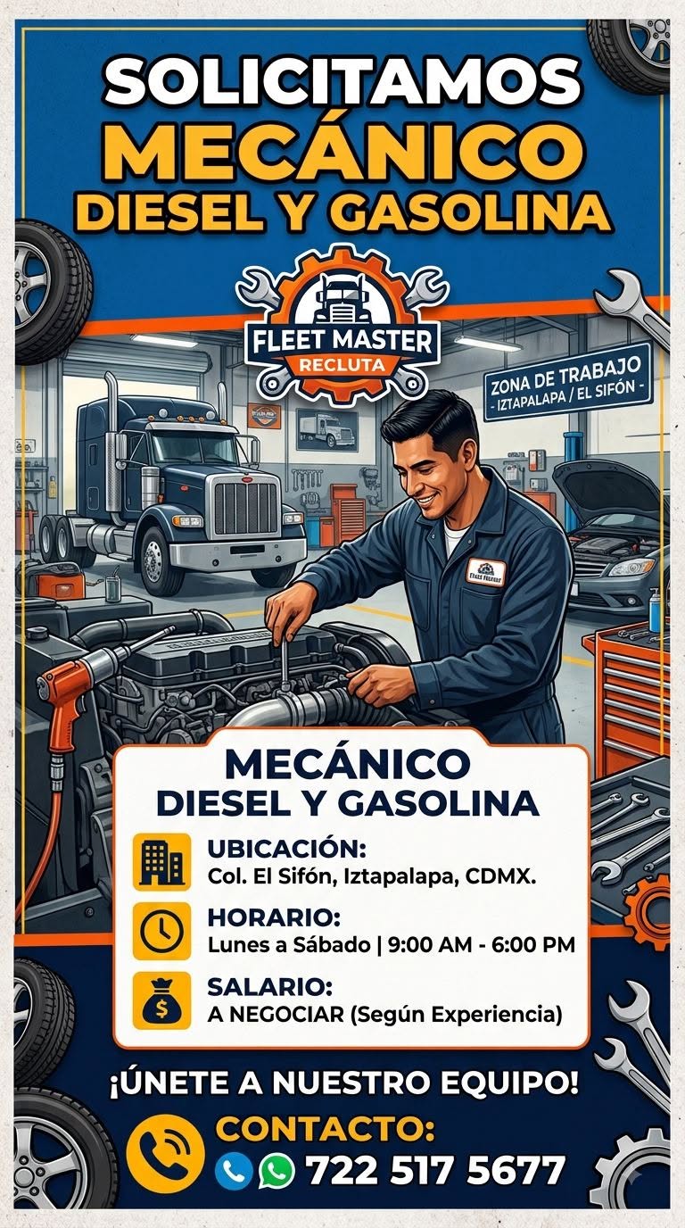 Mecánico Diesel o Gasolina