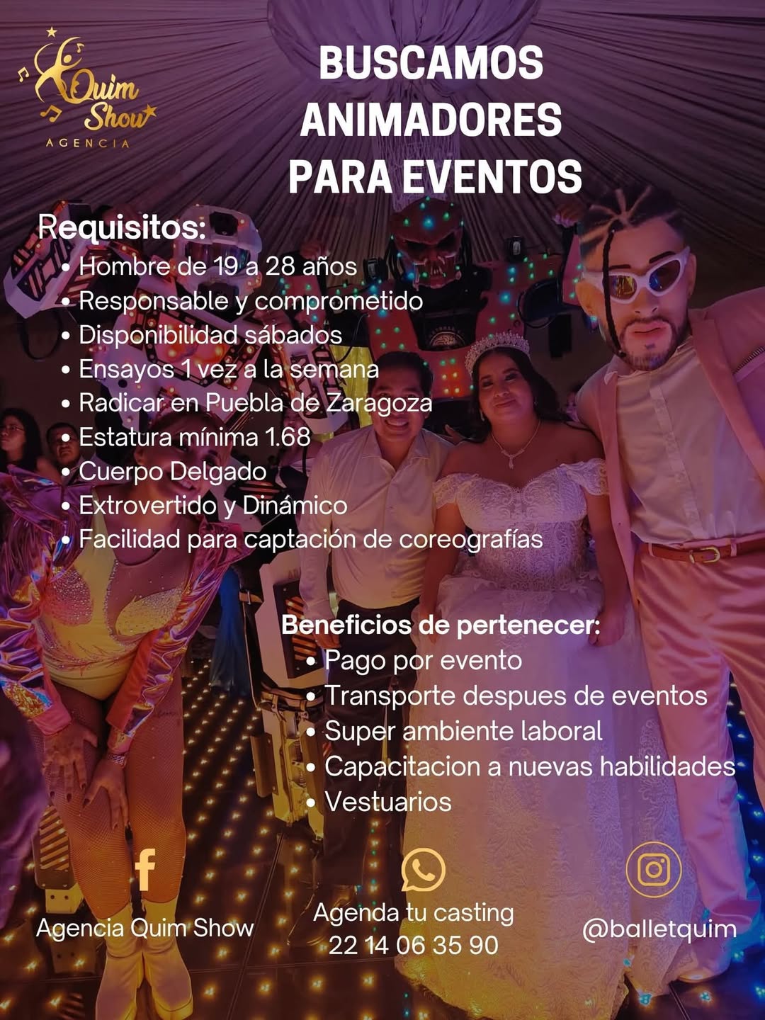 Animador para eventos