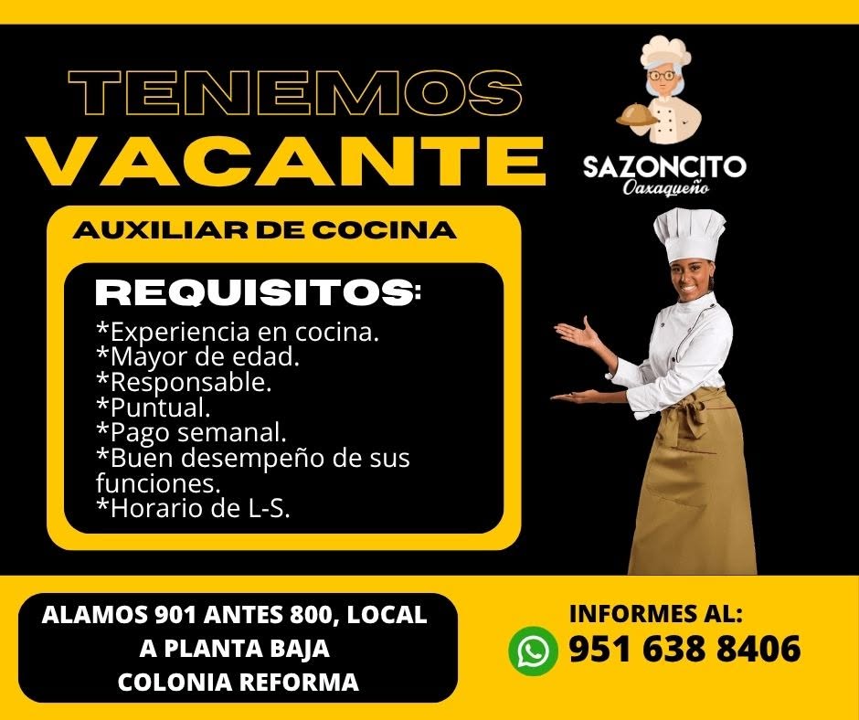 Auxiliar de Cocina