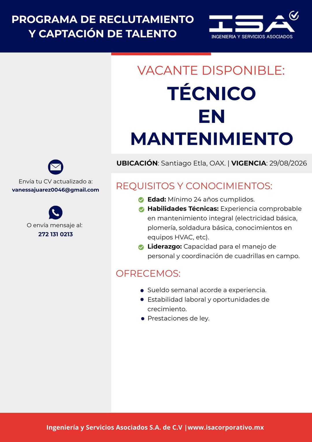 Técnico en Mantenimiento