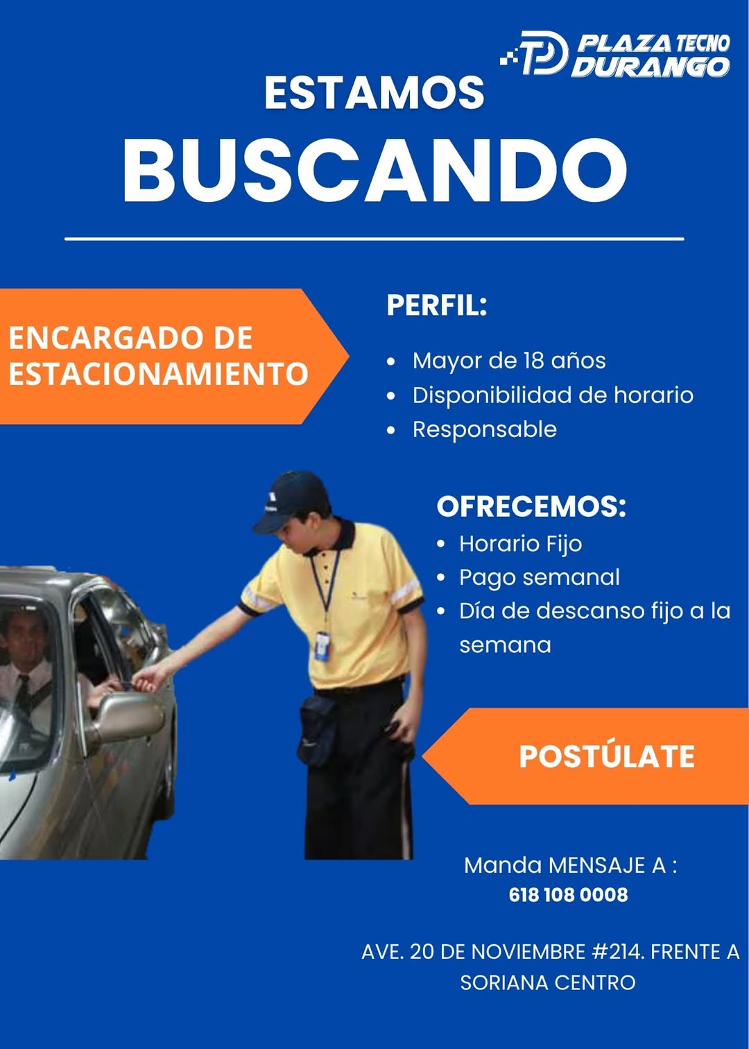 Encargado de Estacionamiento