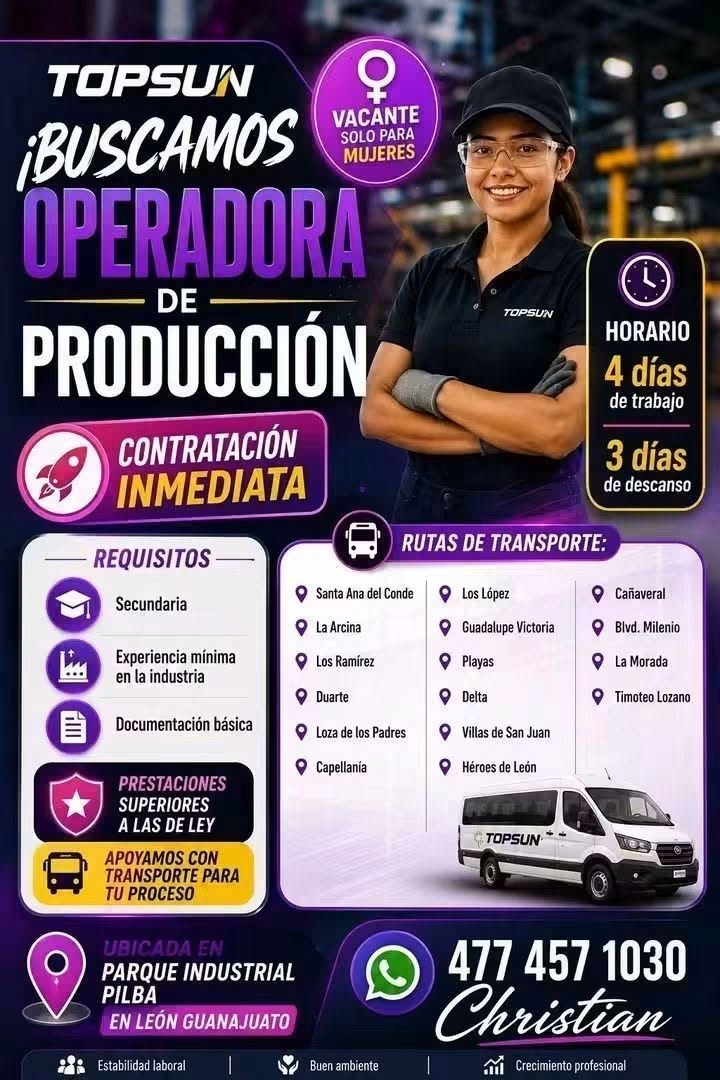 Operadora de Producción