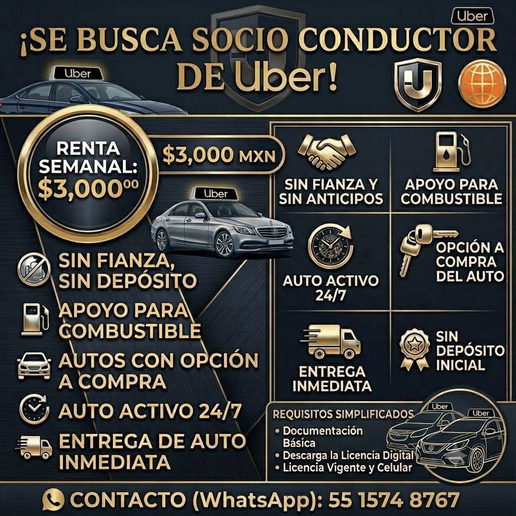 Socio Conductor de Uber