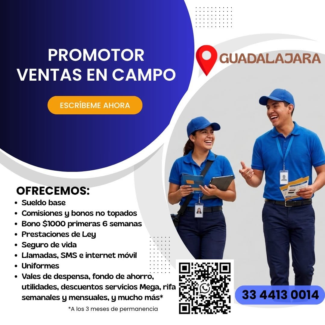 Promotor de Ventas en Campo