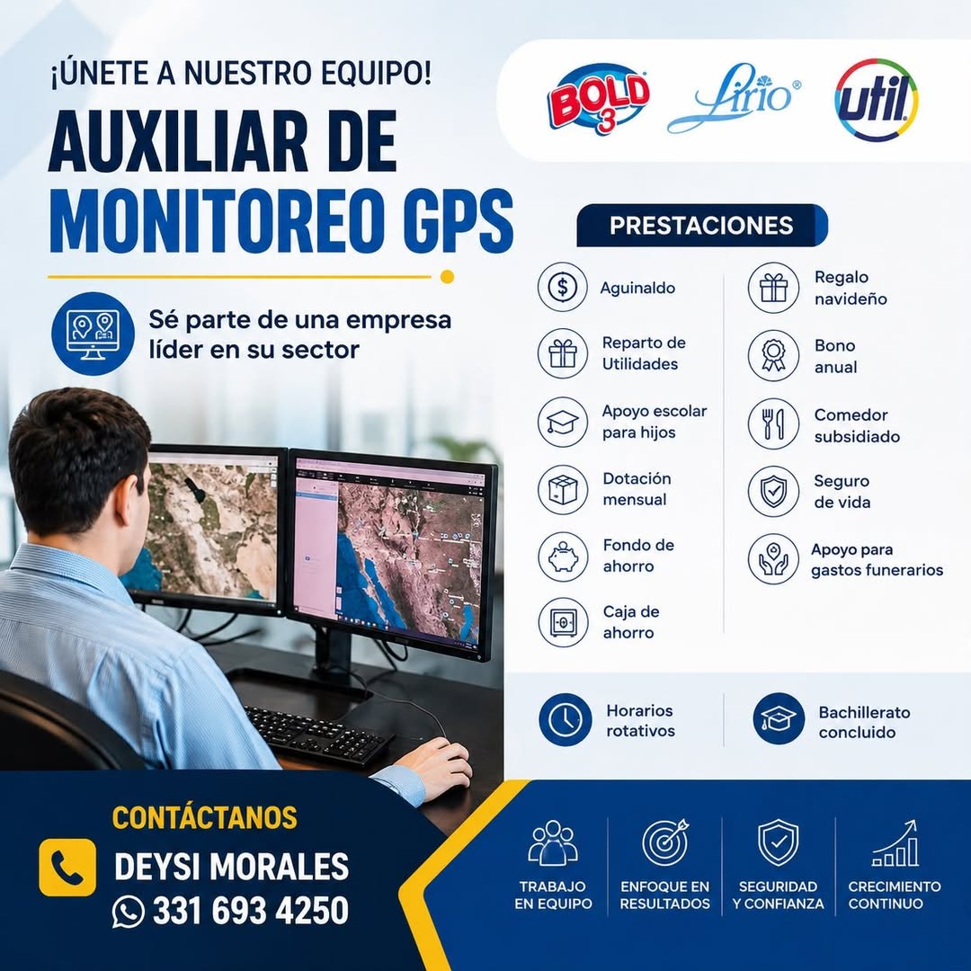 Auxiliar de Monitoreo GPS