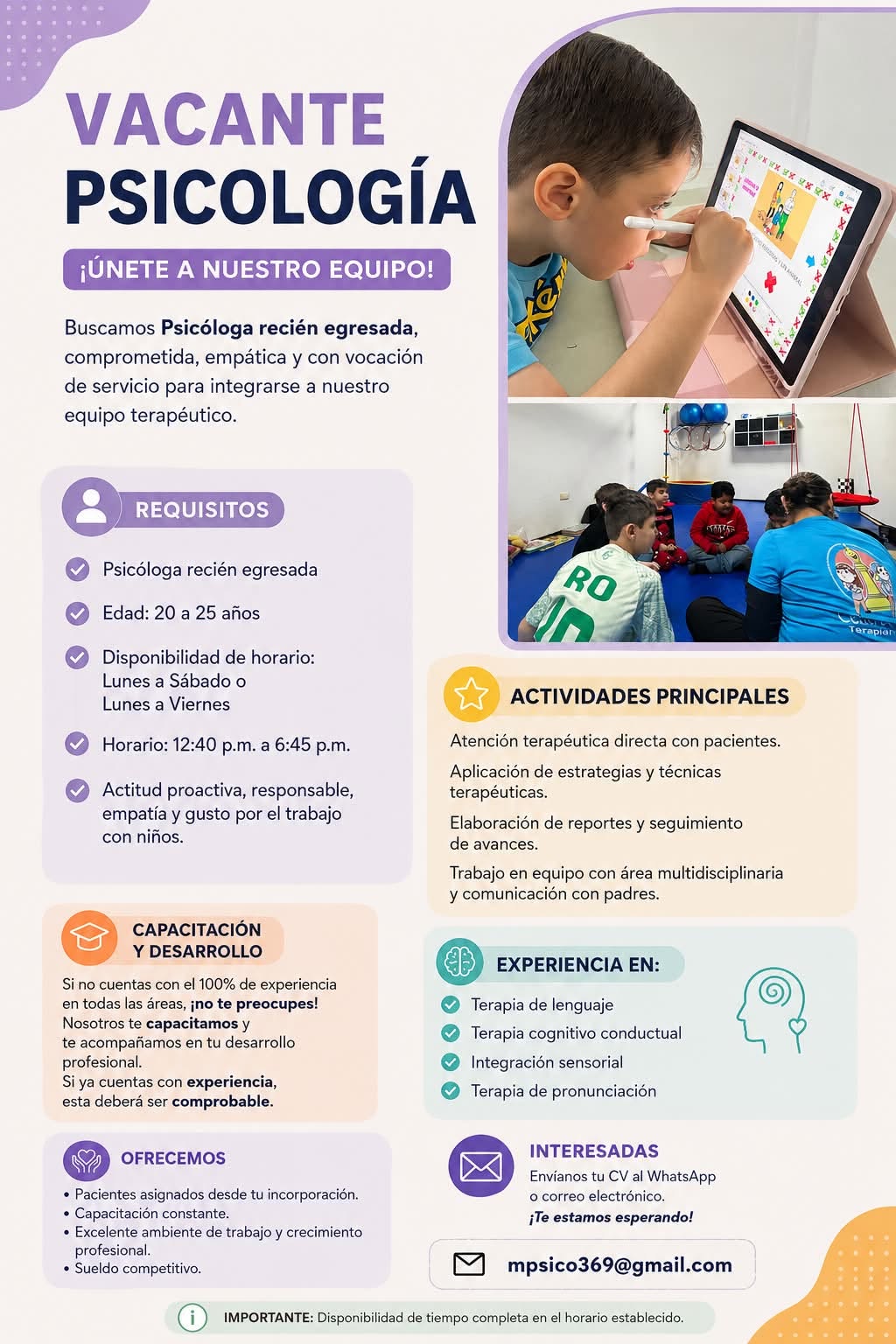 Psicóloga Infantil