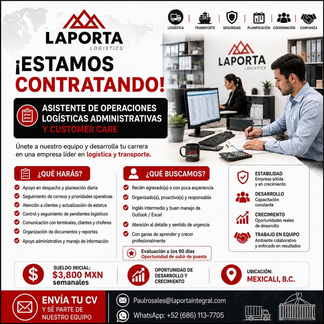 Asistente de Operaciones Logísticas