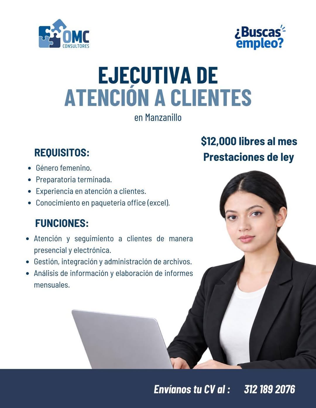 Ejecutiva de atención a clientes