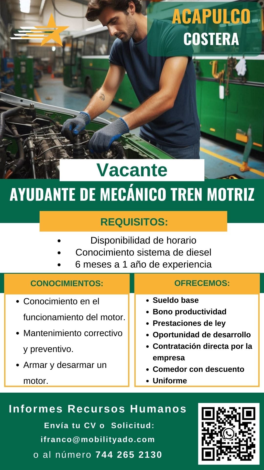 Ayudante de Mecánico