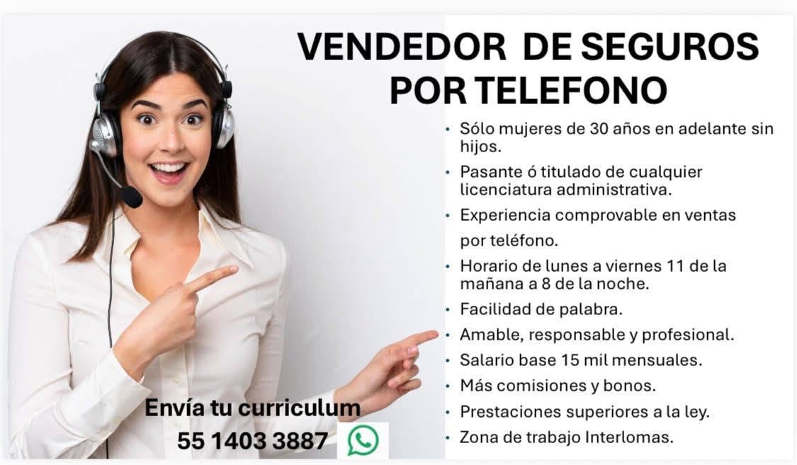 Vendedor de Seguros por Teléfono