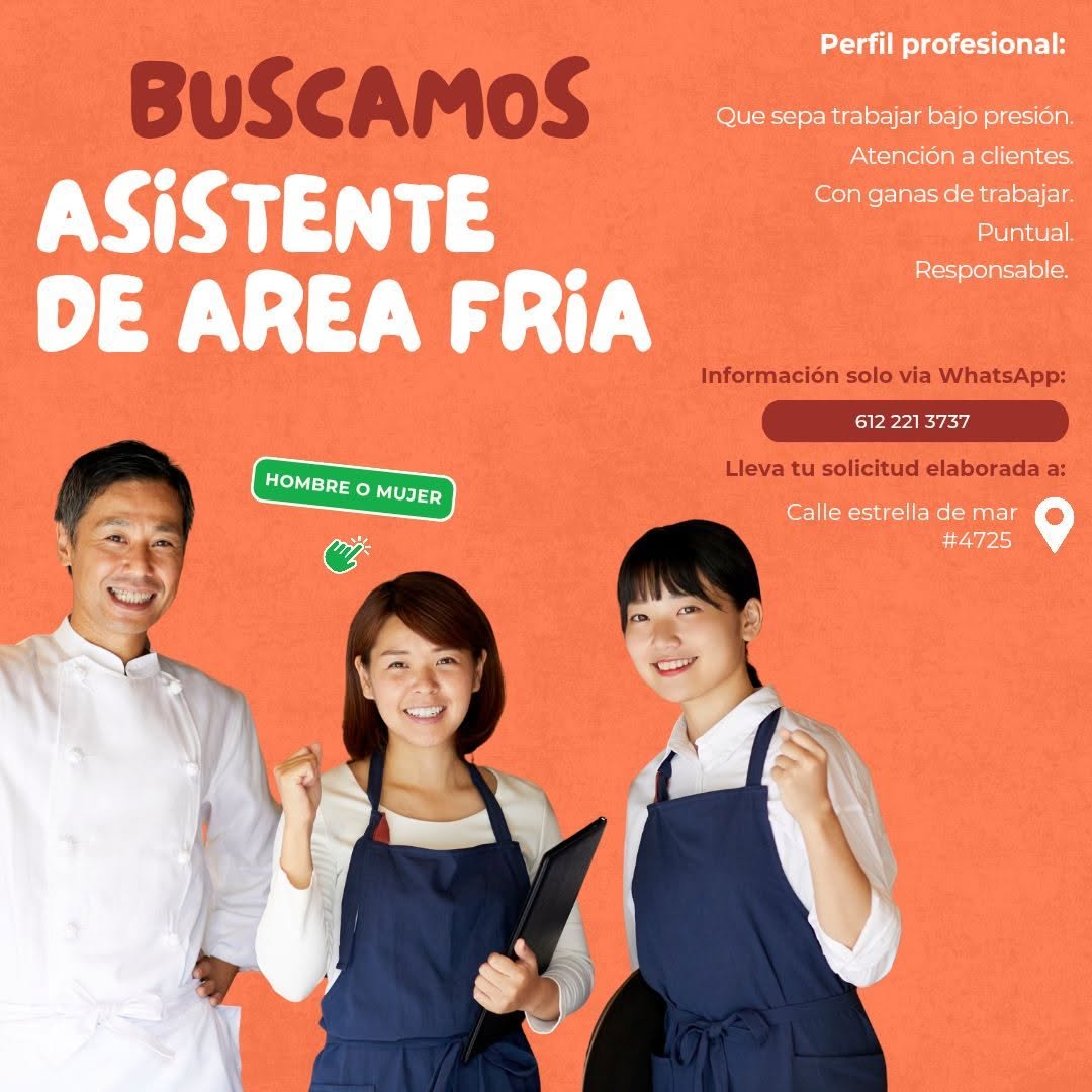 Asistente de Área Fría