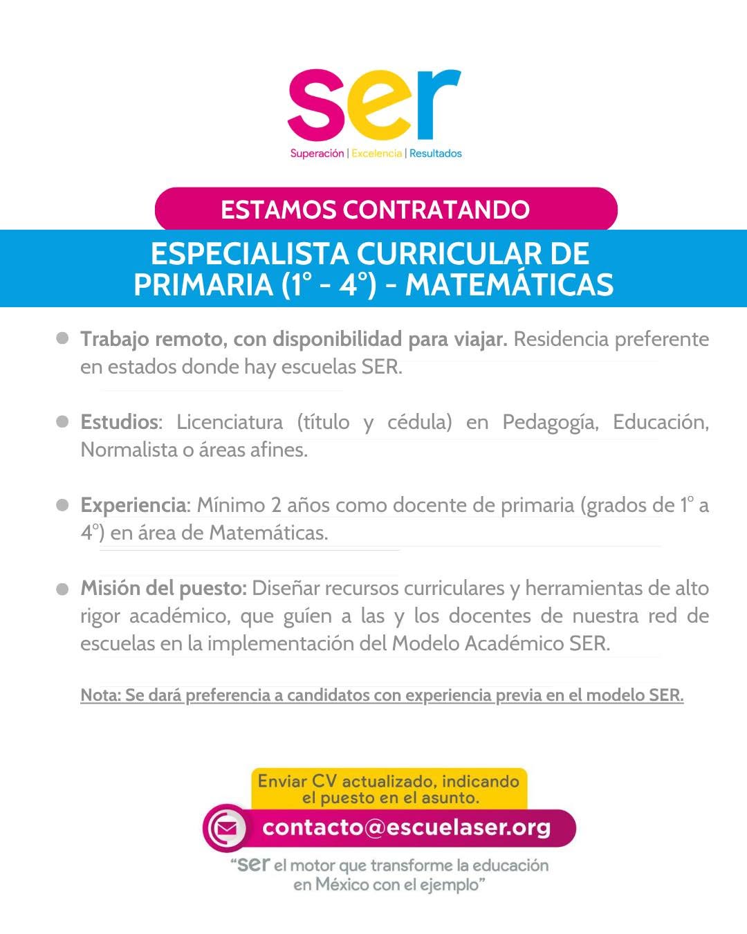 Vacante disponible