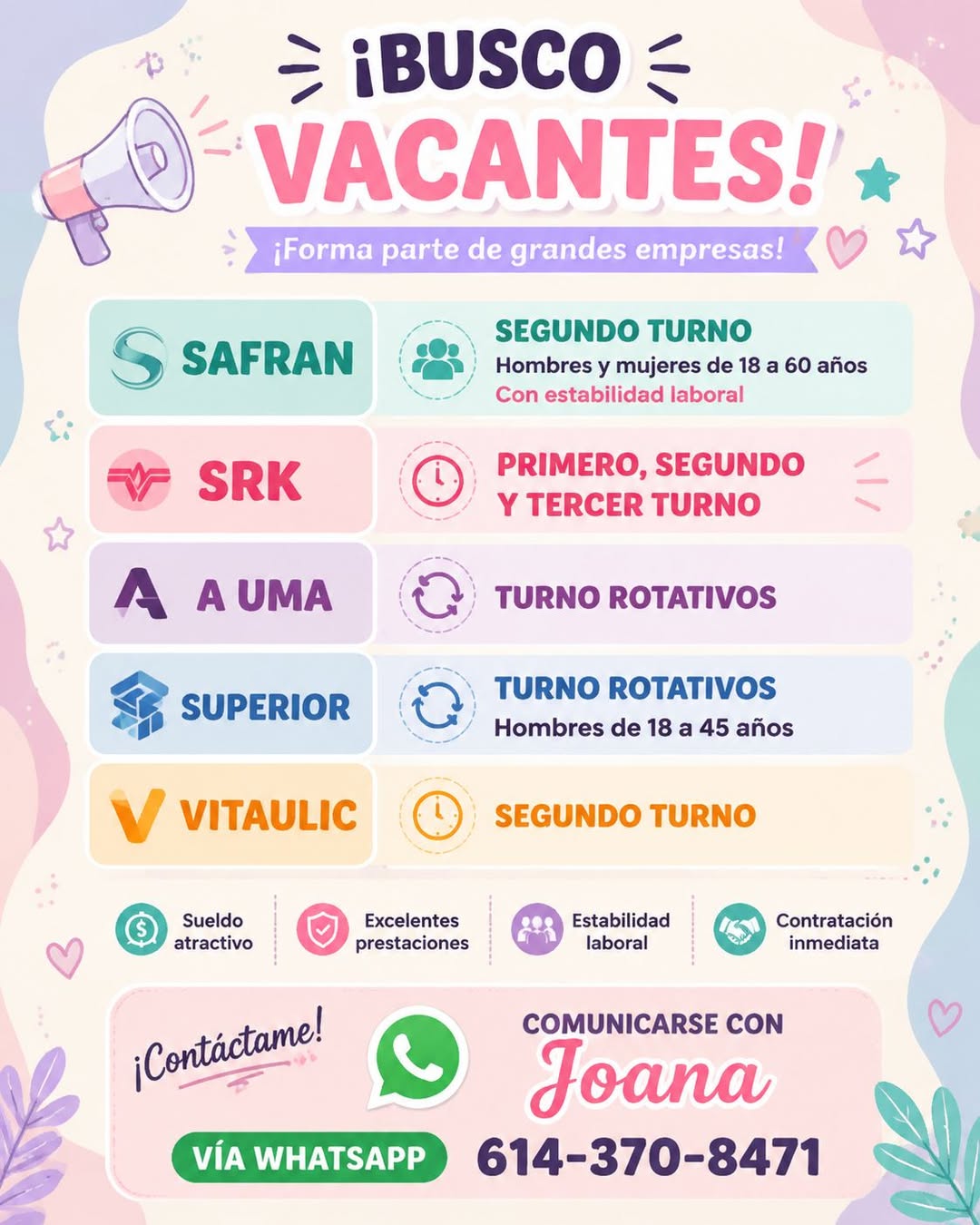 Vacante en SAFRAN
