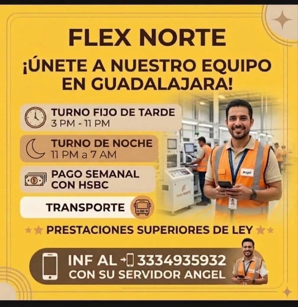 Personal para el área de producción
