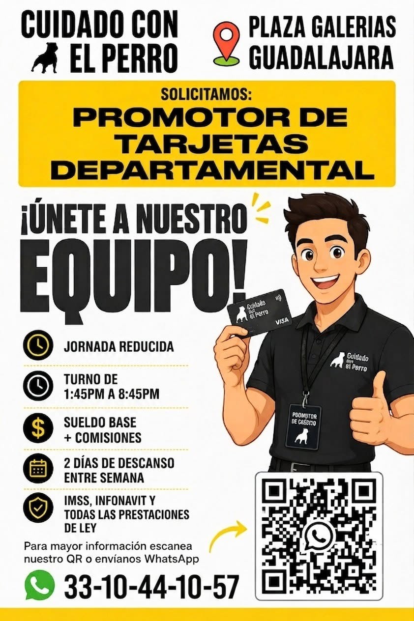 Promotor de Tarjetas Departamental