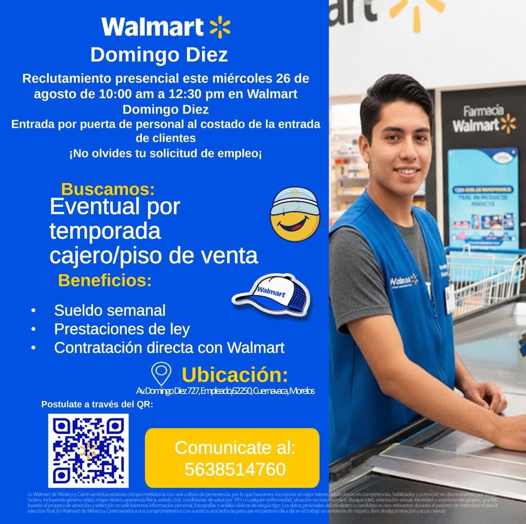 Cajero/Piso de Venta