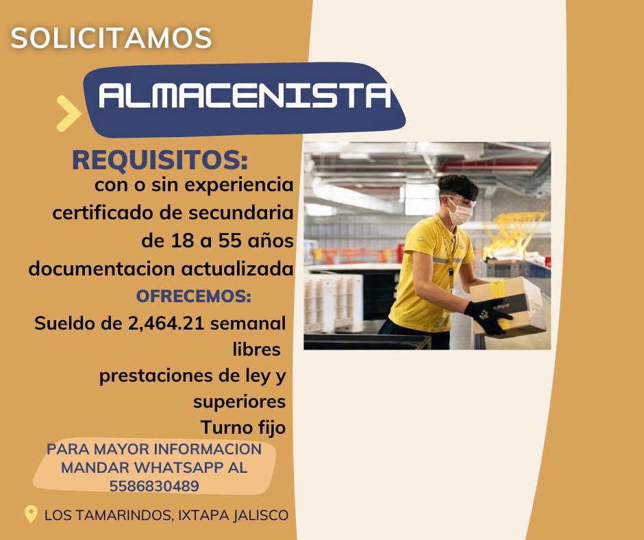 Auxiliar de Almacén