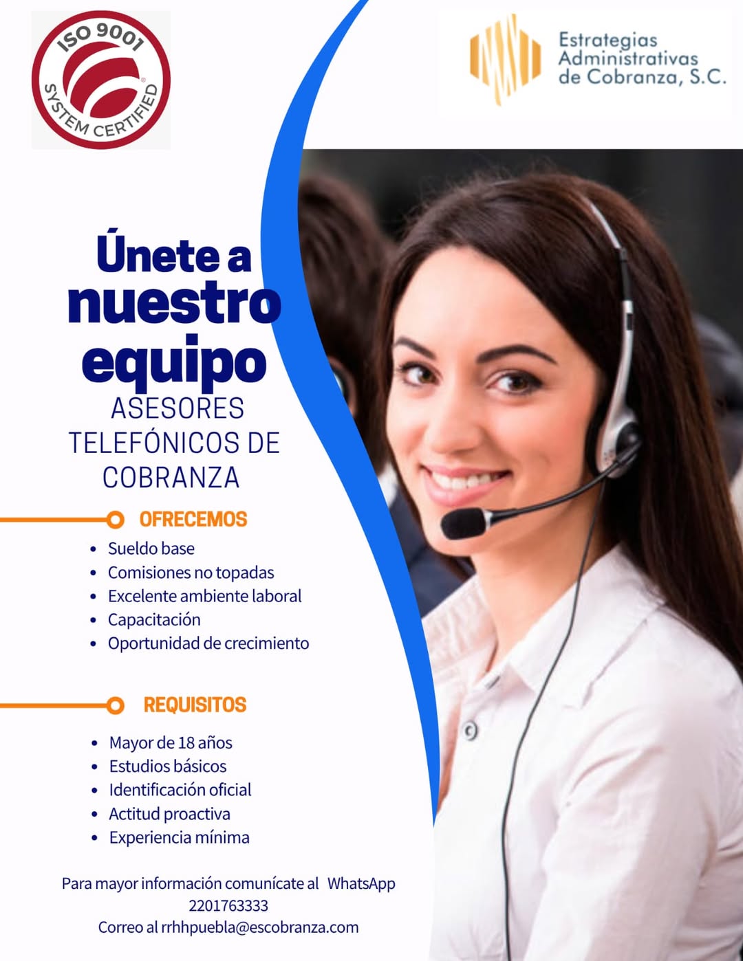 Asesor Telefónico de Cobranza