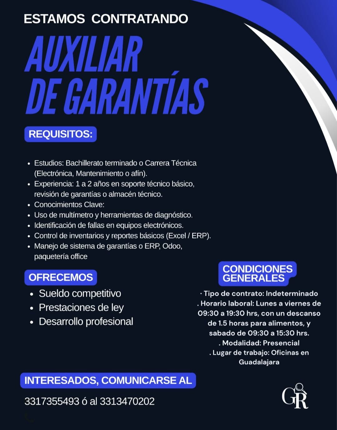 Vacante disponible
