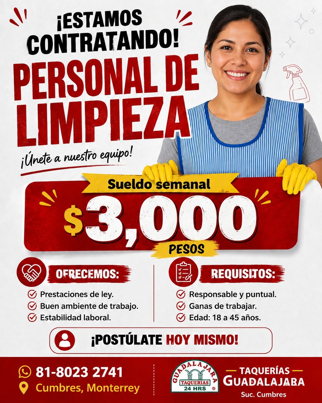 Personal de Limpieza
