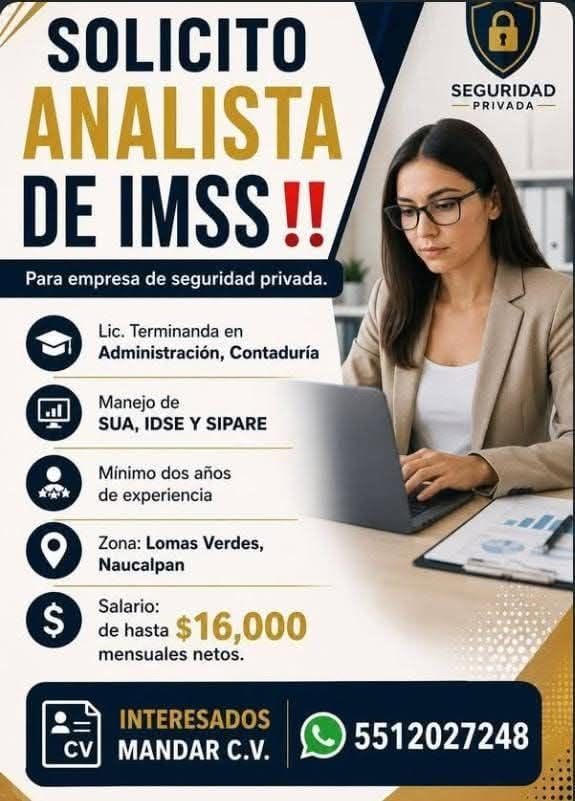 Analista de IMSS