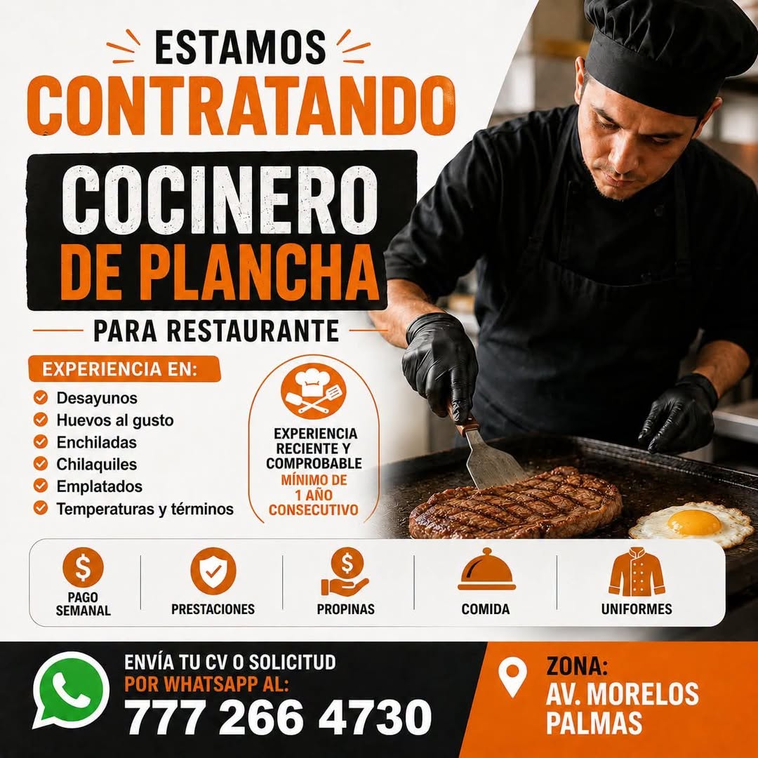 Cocinero de Plancha