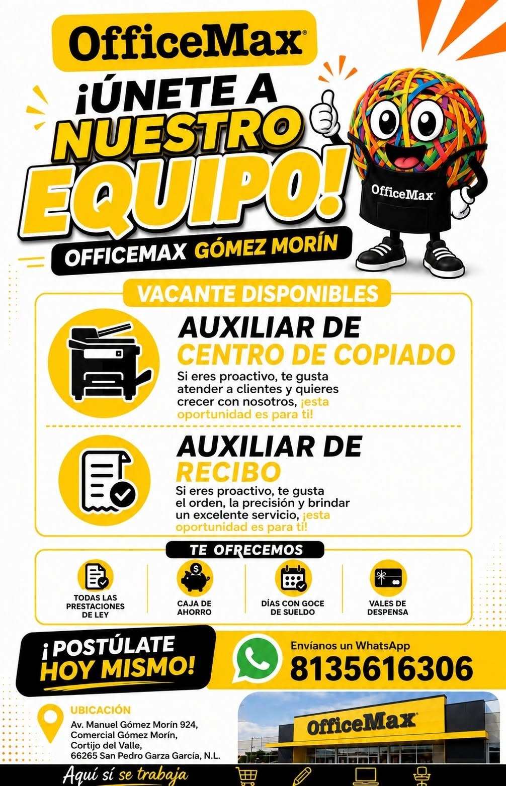 Auxiliar de Centro de Copiado