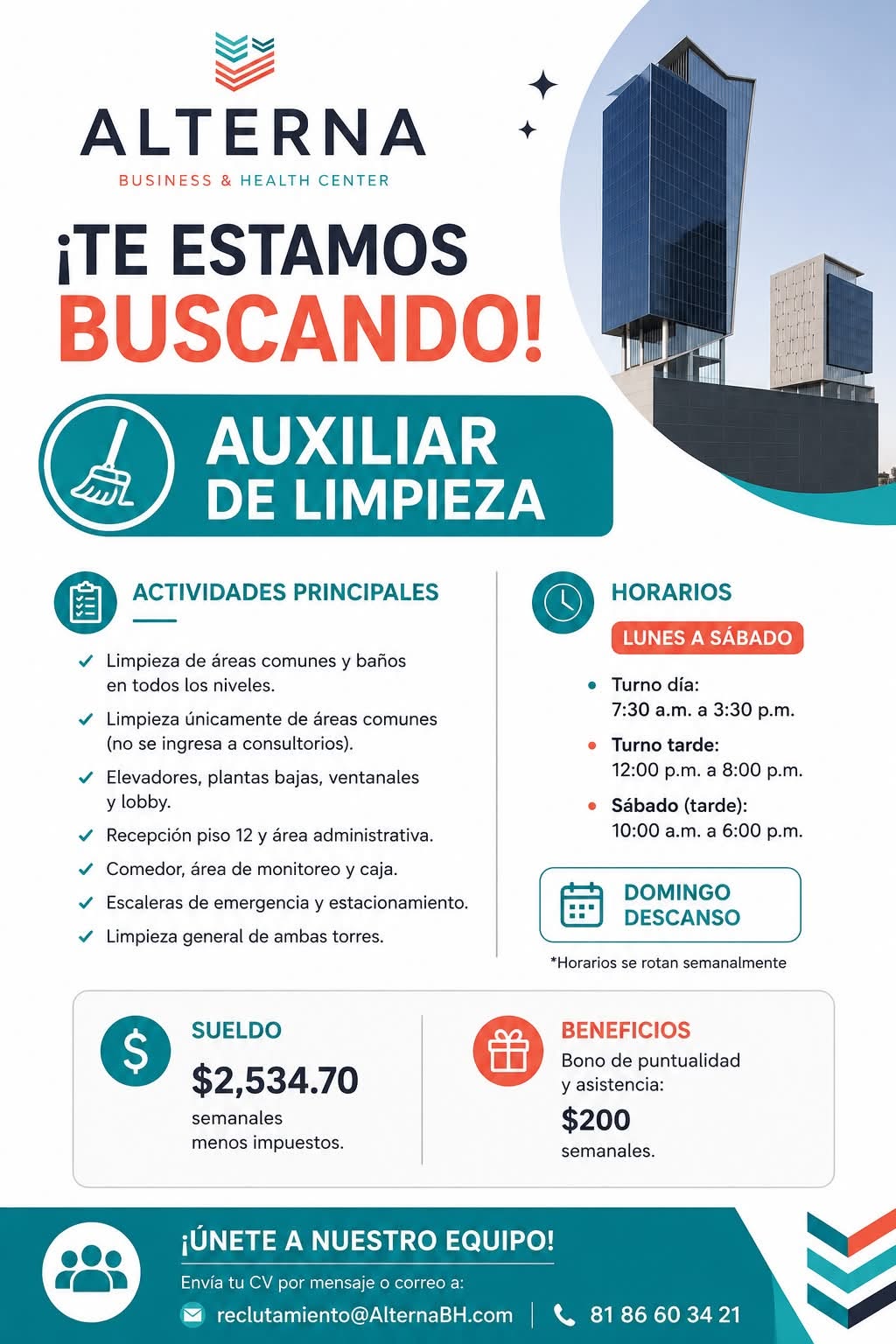 Auxiliar de Limpieza