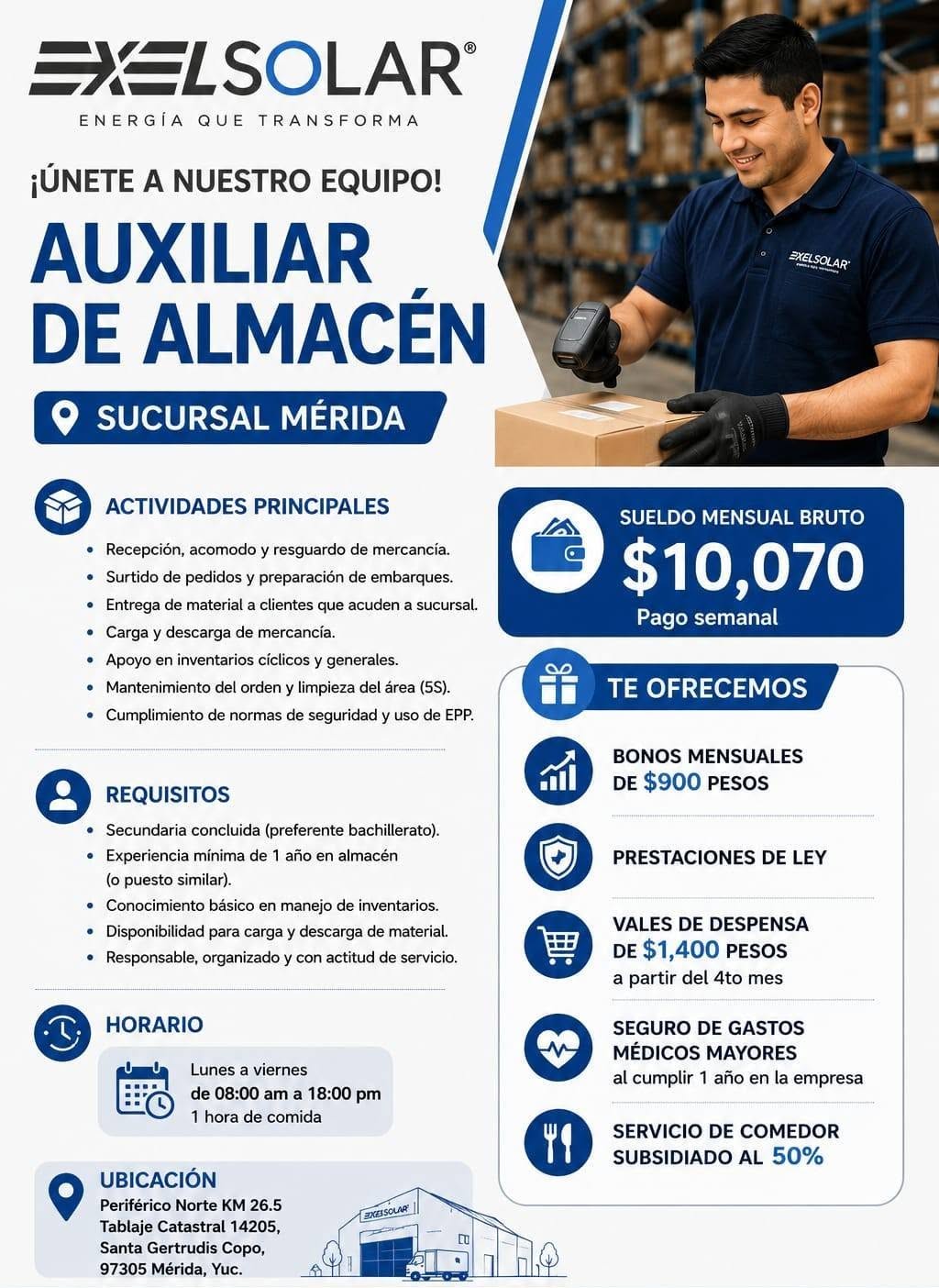 Auxiliar de Almacén