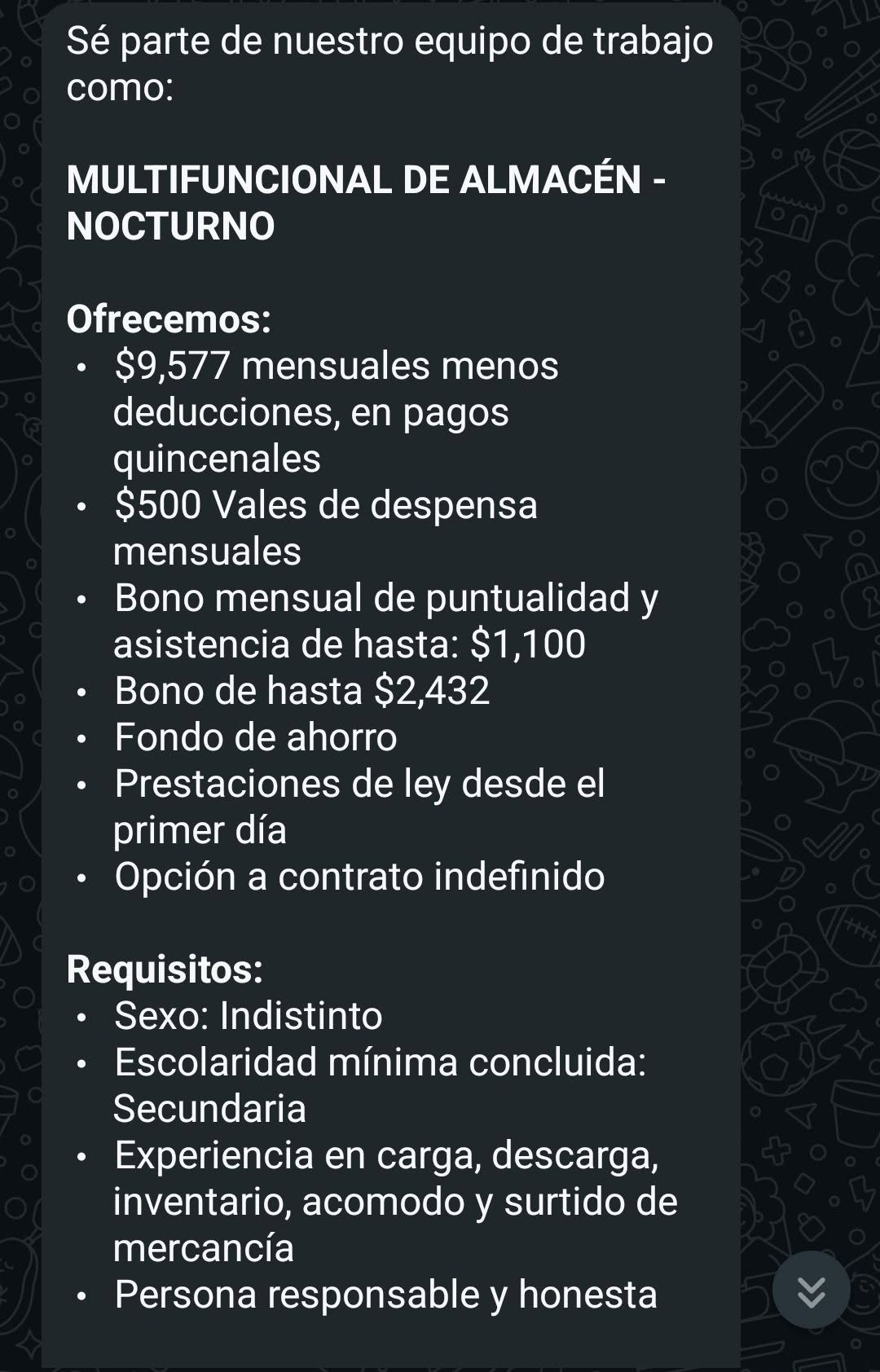 Multifuncional de Almacén Nocturno