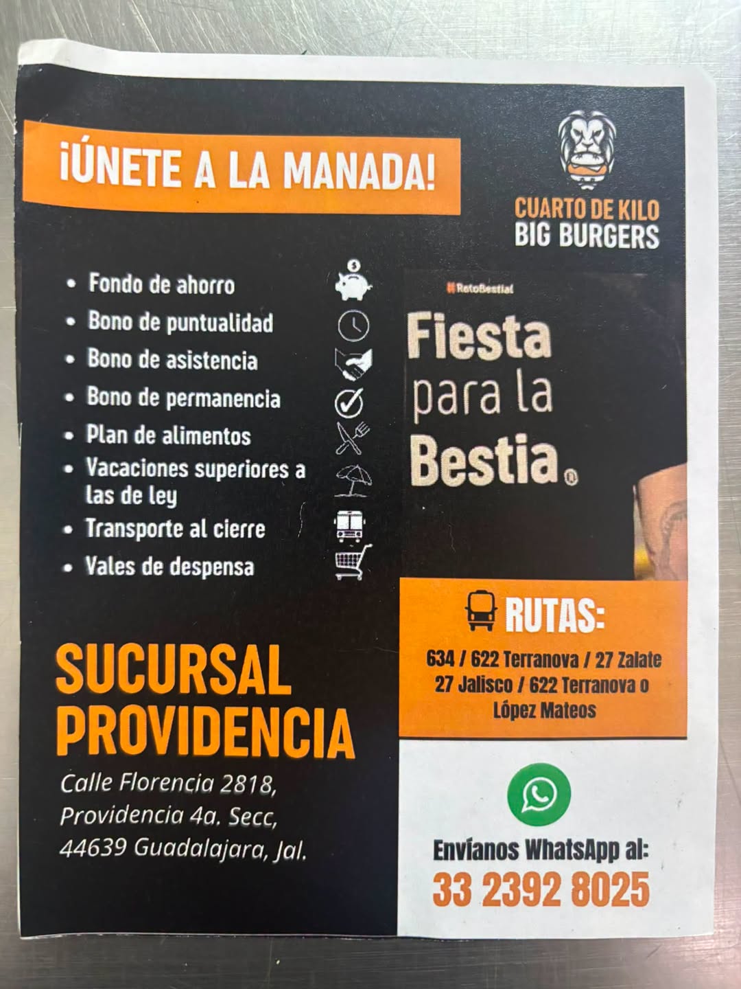 Personal para sucursal