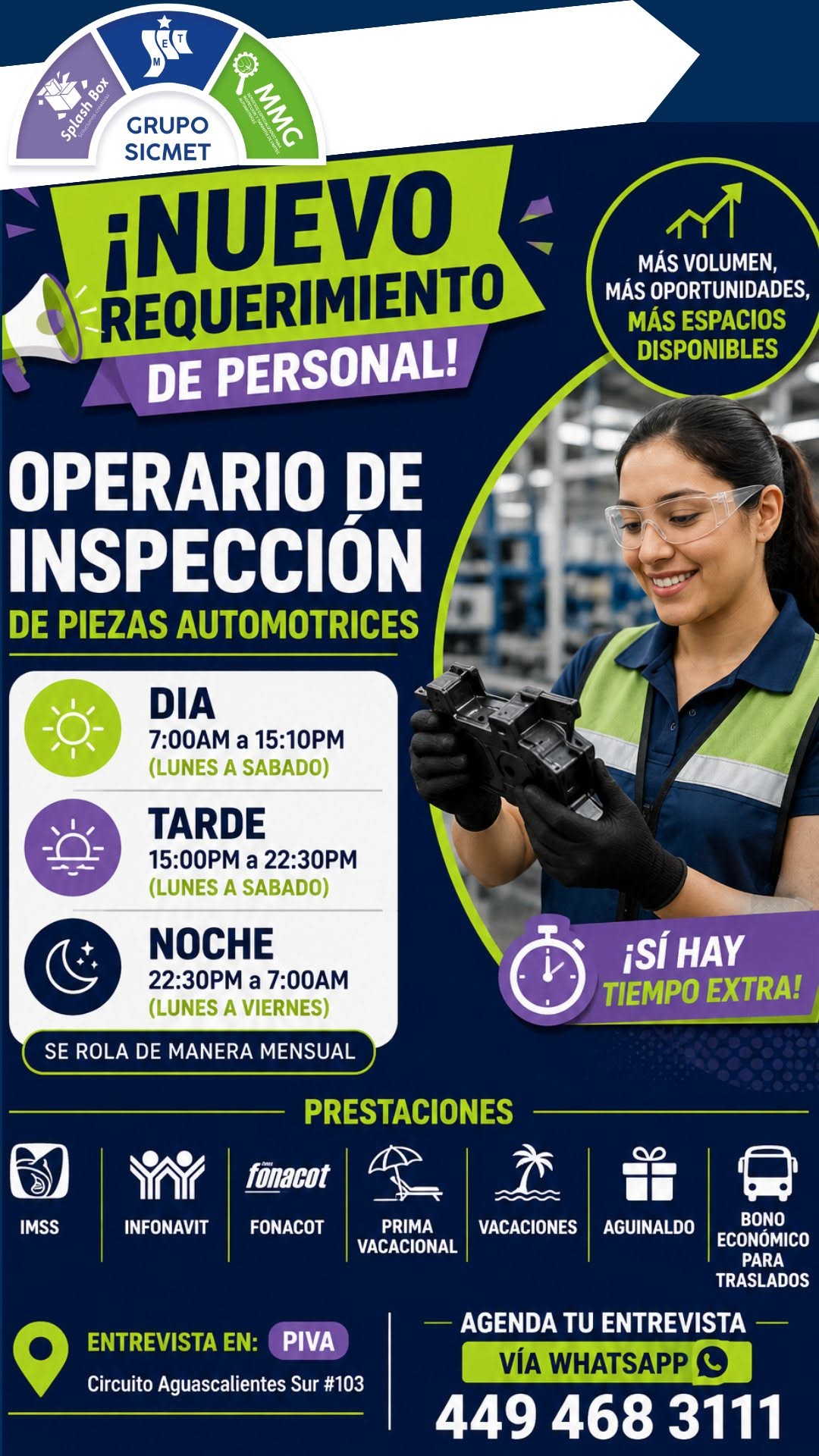Operario de Inspección de Piezas Automotrices