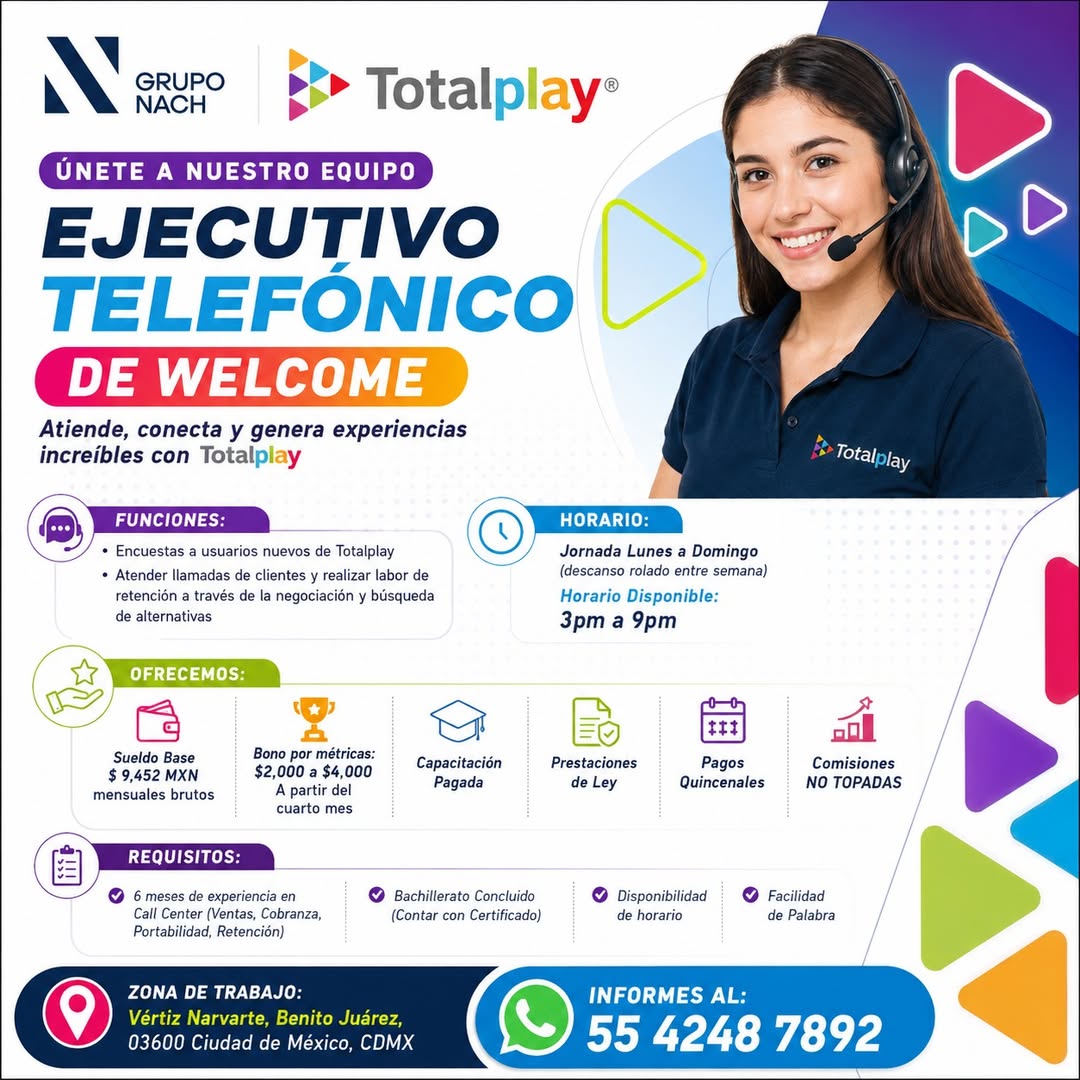 Ejecutivo Telefónico de Welcome
