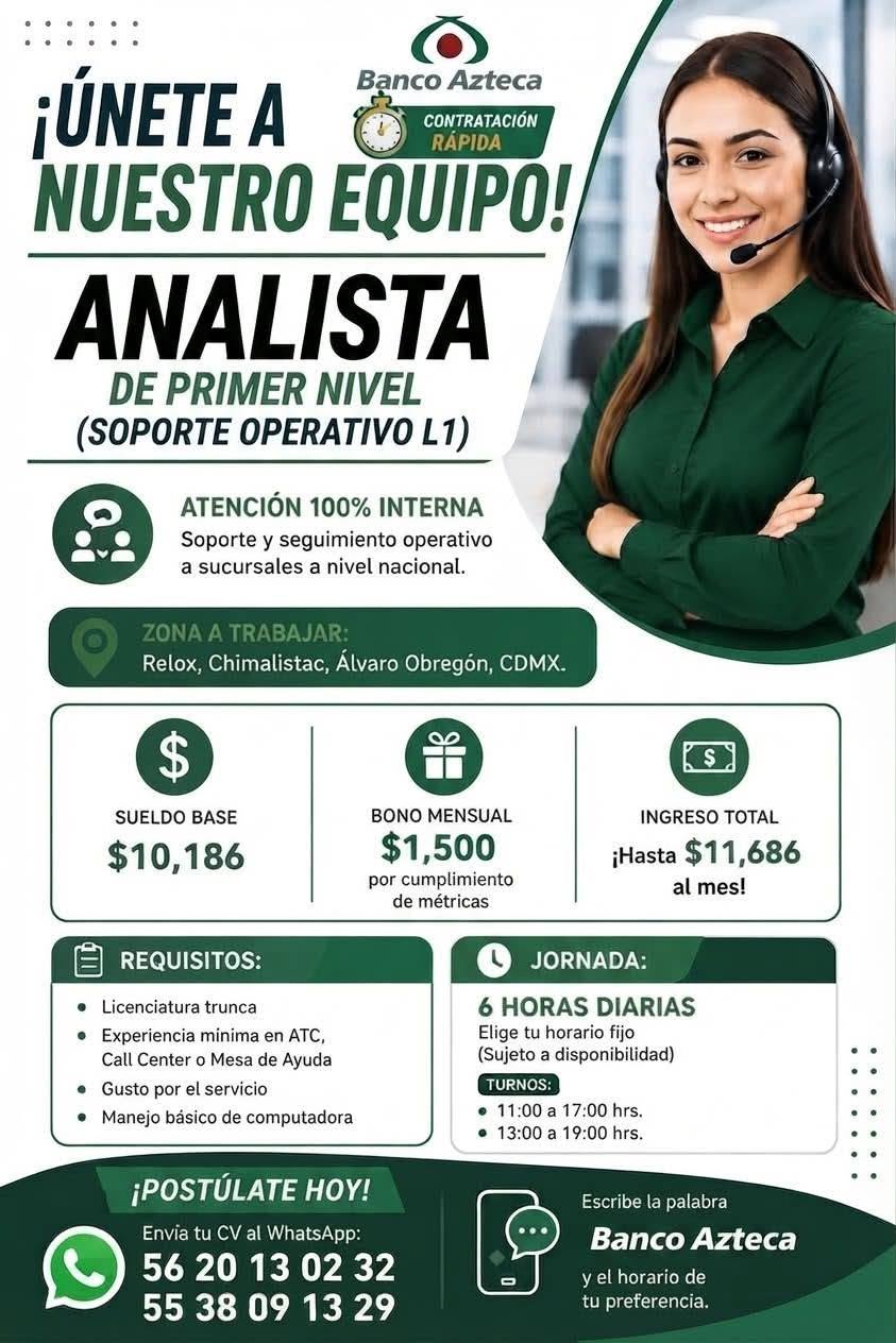 Analista de Primer Nivel