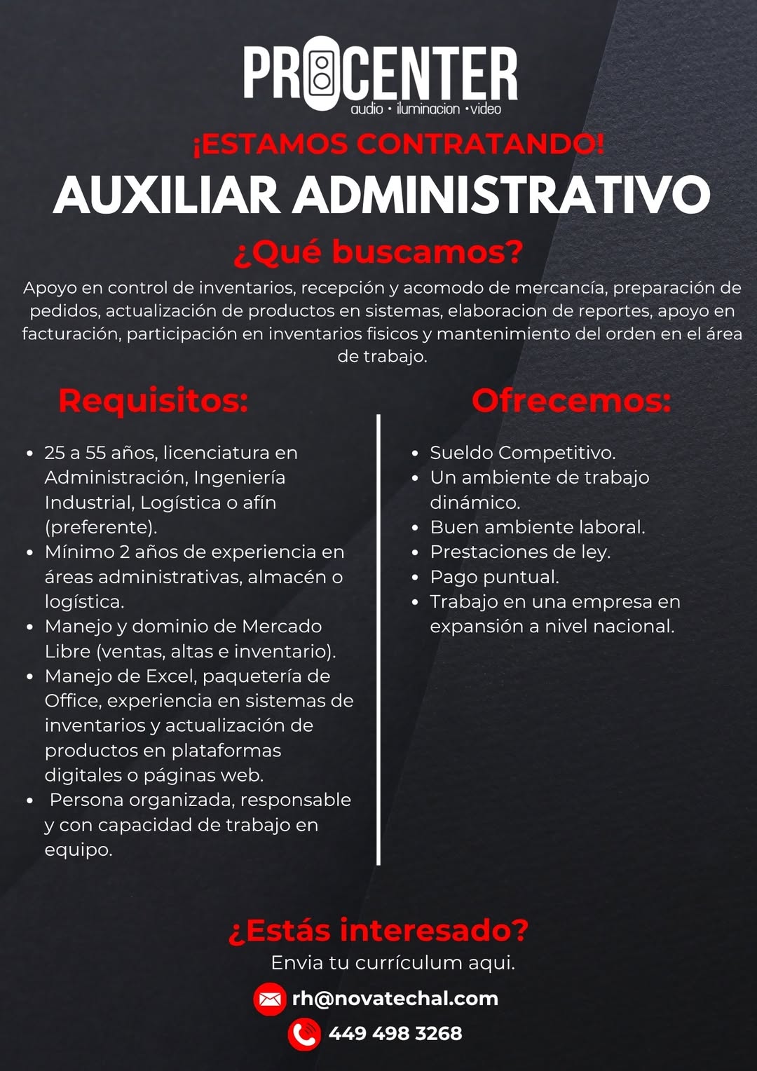 Auxiliar Administrativo