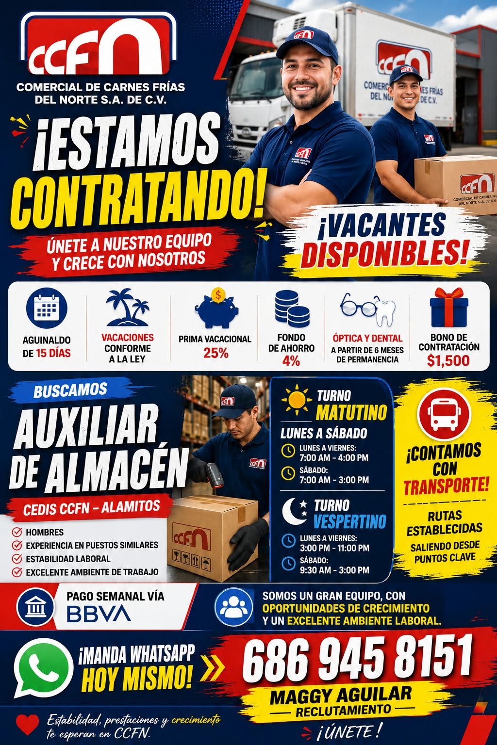 Auxiliar de Almacén Vespertino