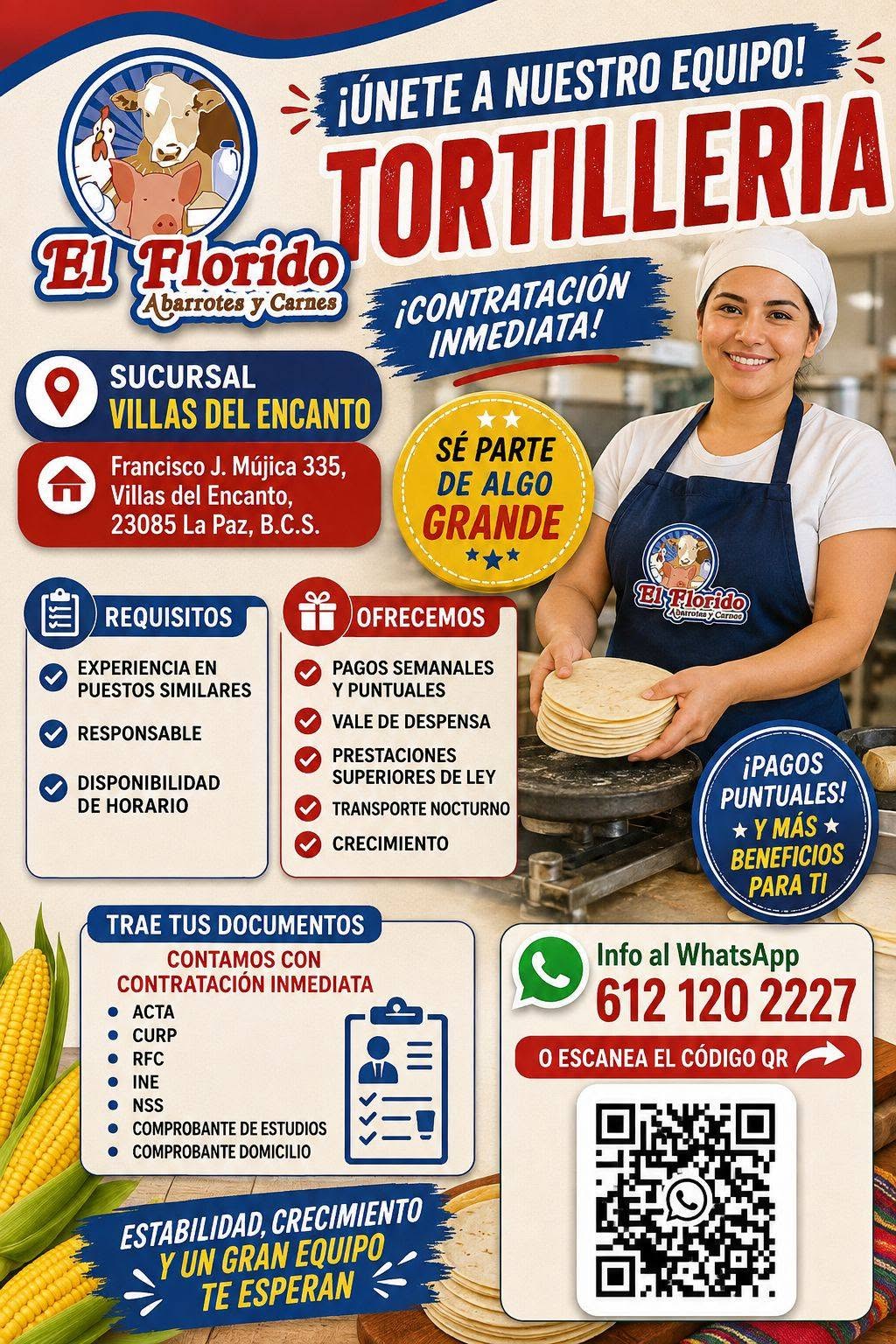 Auxiliar de Tortillería