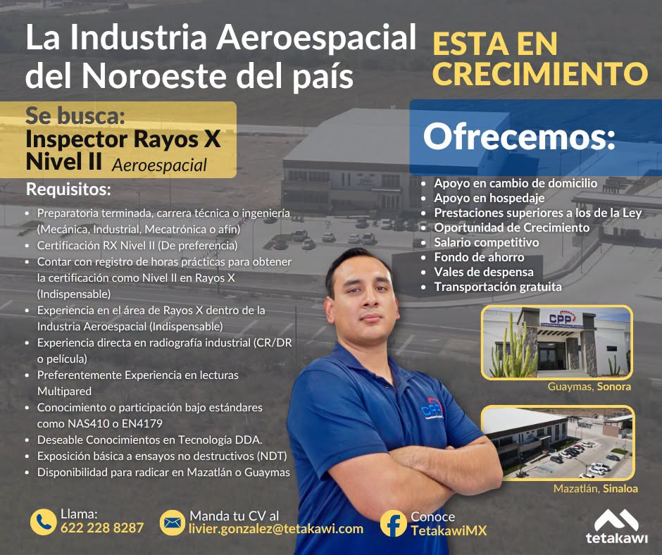 Inspector de Rayos X Nivel II