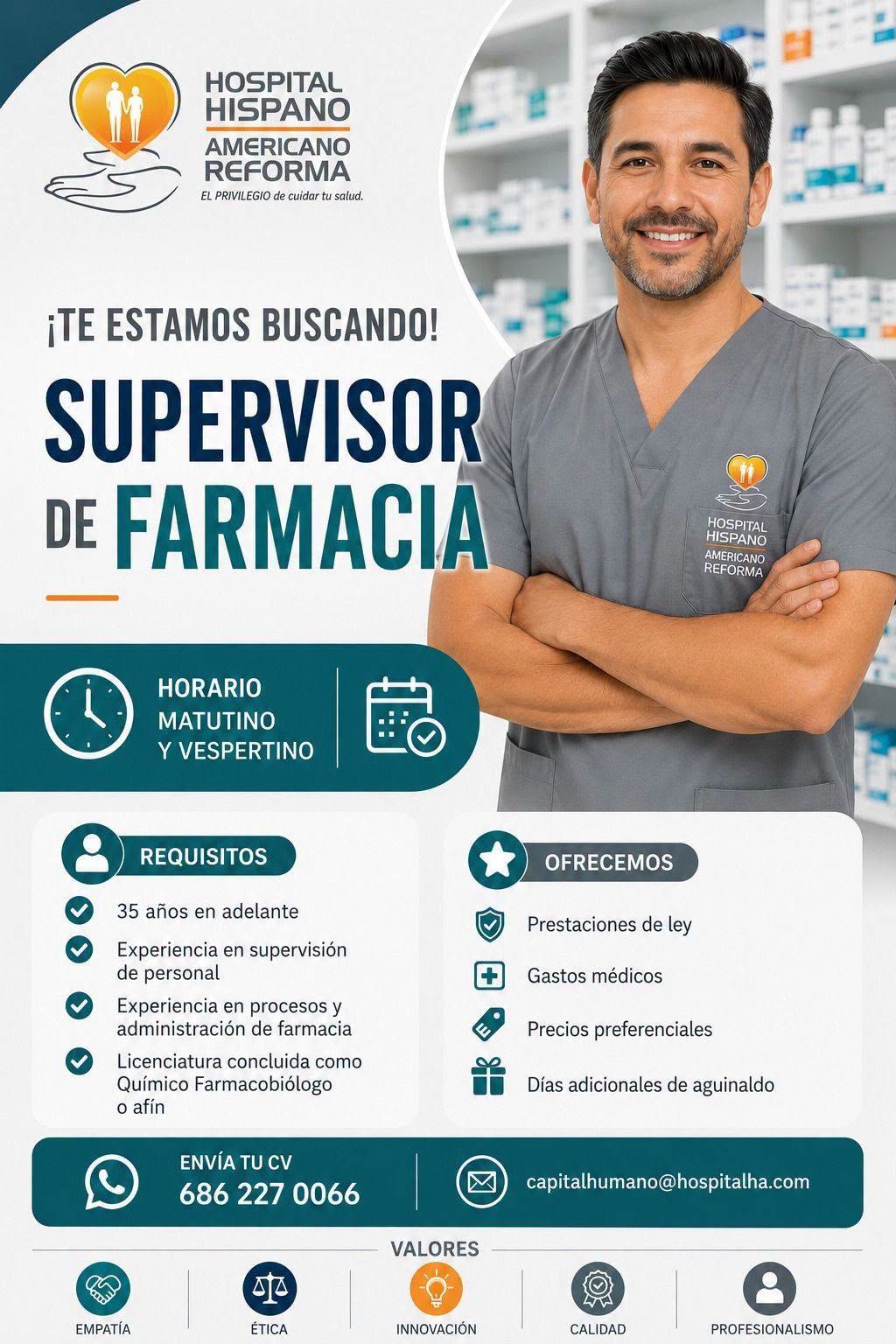 Supervisor de Farmacia