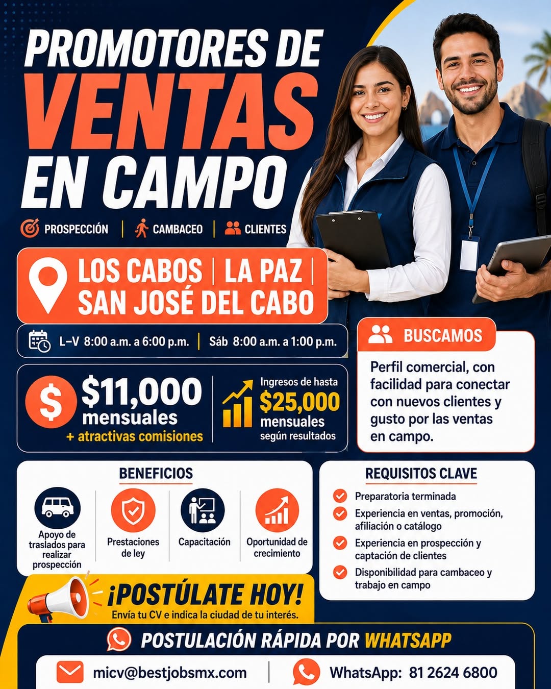 Promotor de Ventas en Campo