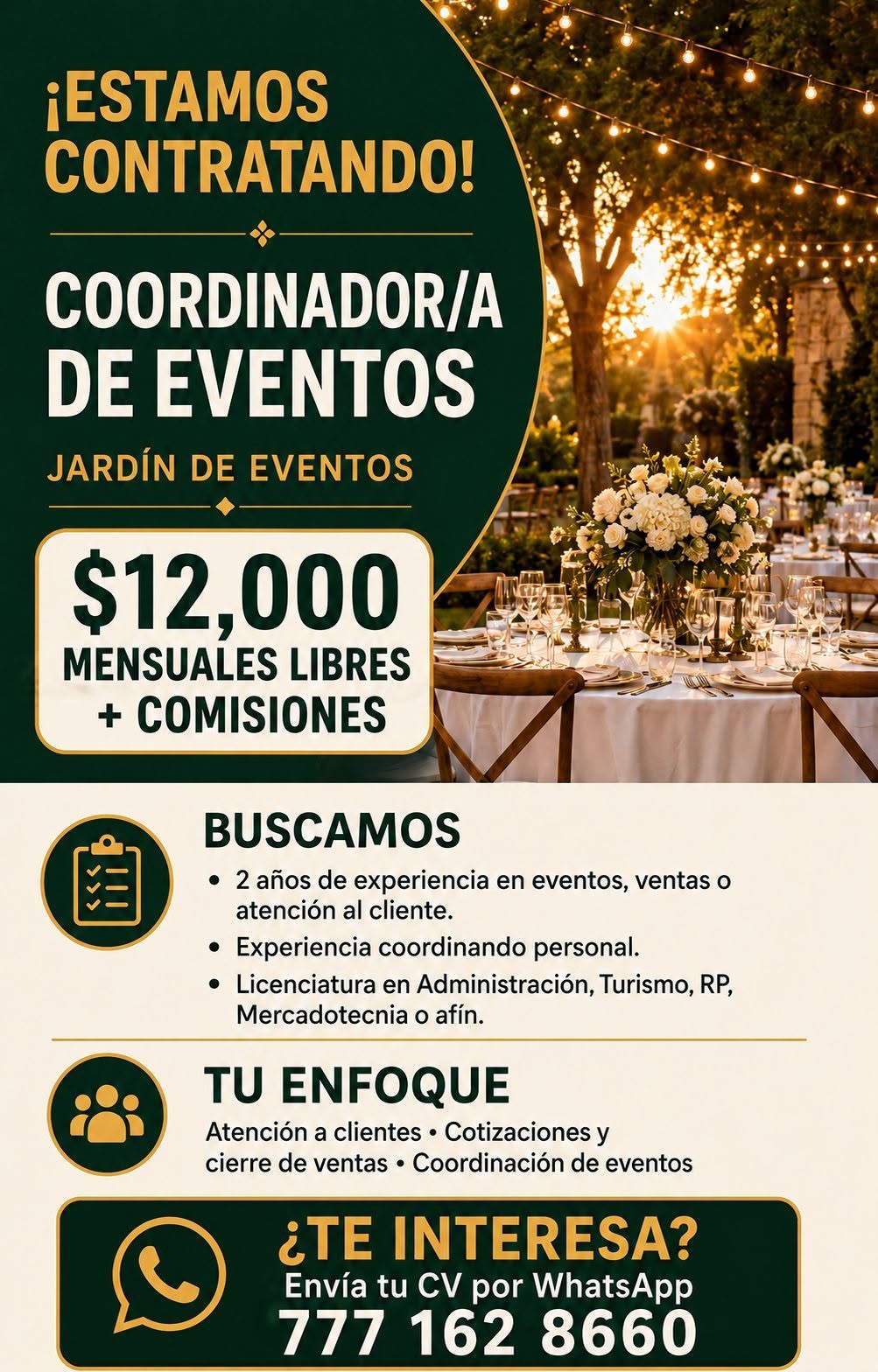Coordinador(a) de Eventos