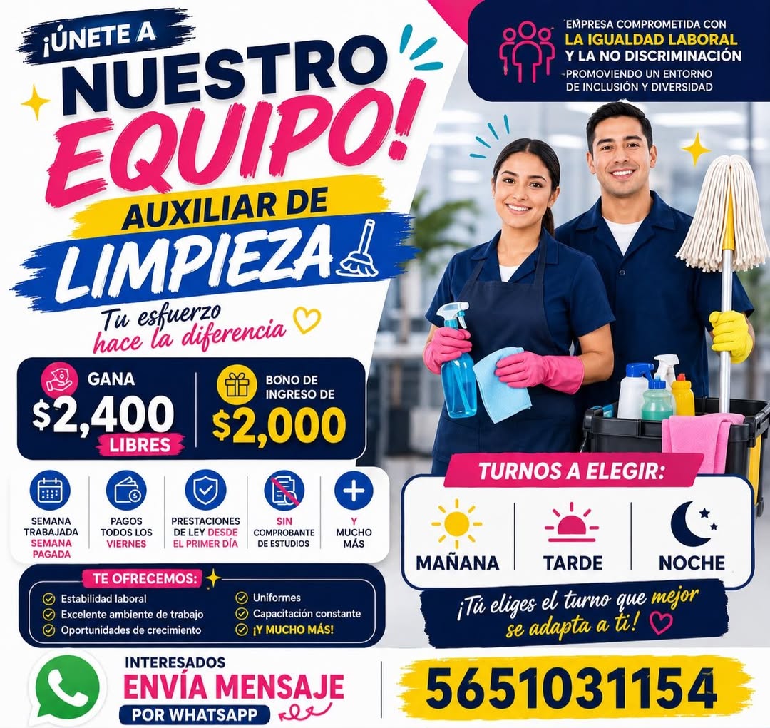 Auxiliar de Limpieza