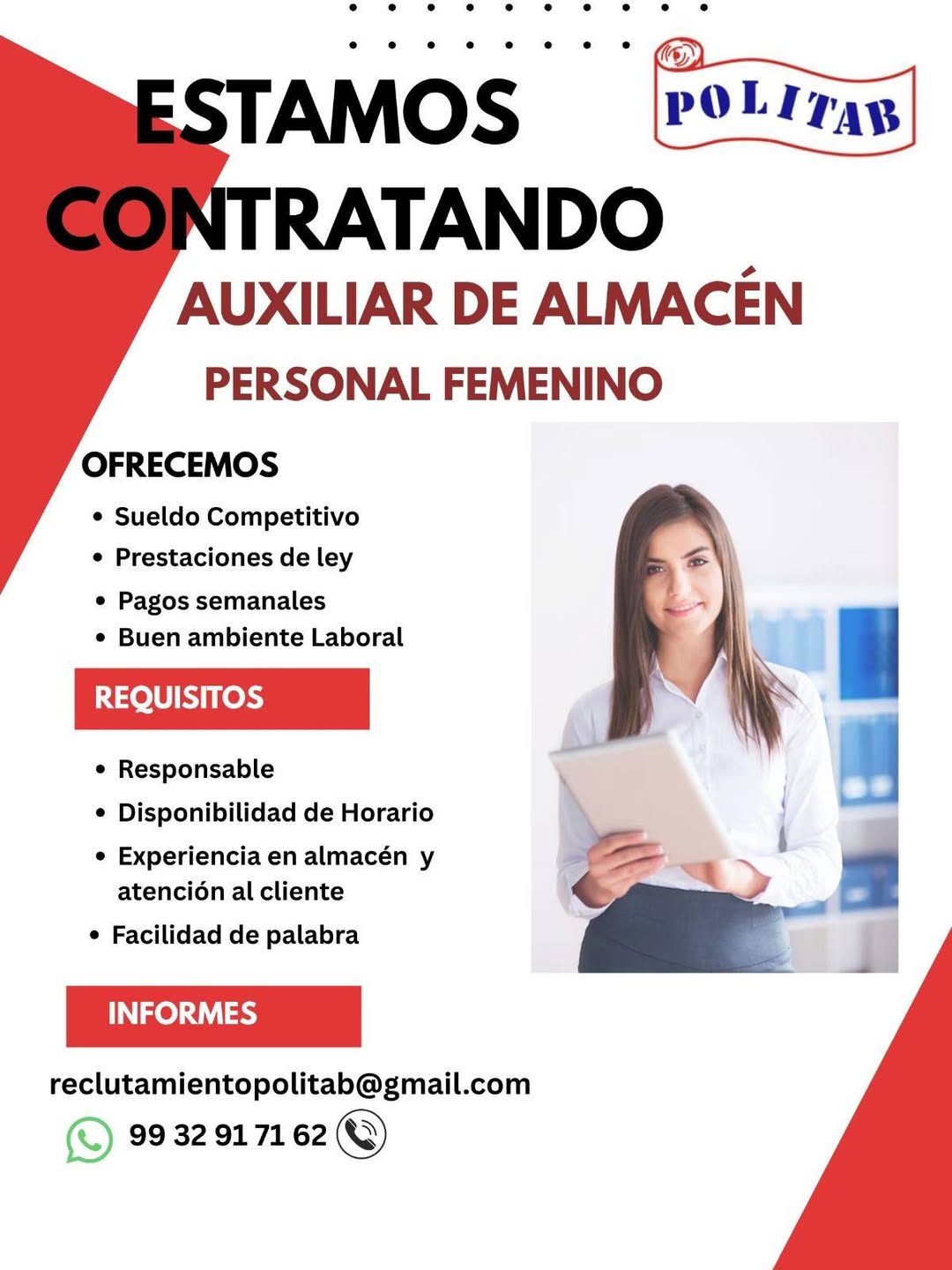 Auxiliar de Almacén